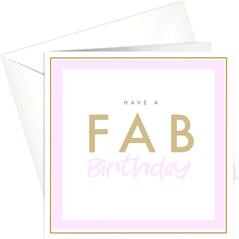 Share The Love Happy Birthday - Fab Birthday Gold Foil Greeting Card (15 x 15 Cm) Share The Love Happy Birthday - Fab Birthday Gold Foil Greeting Card (15 x 15 Cm)
