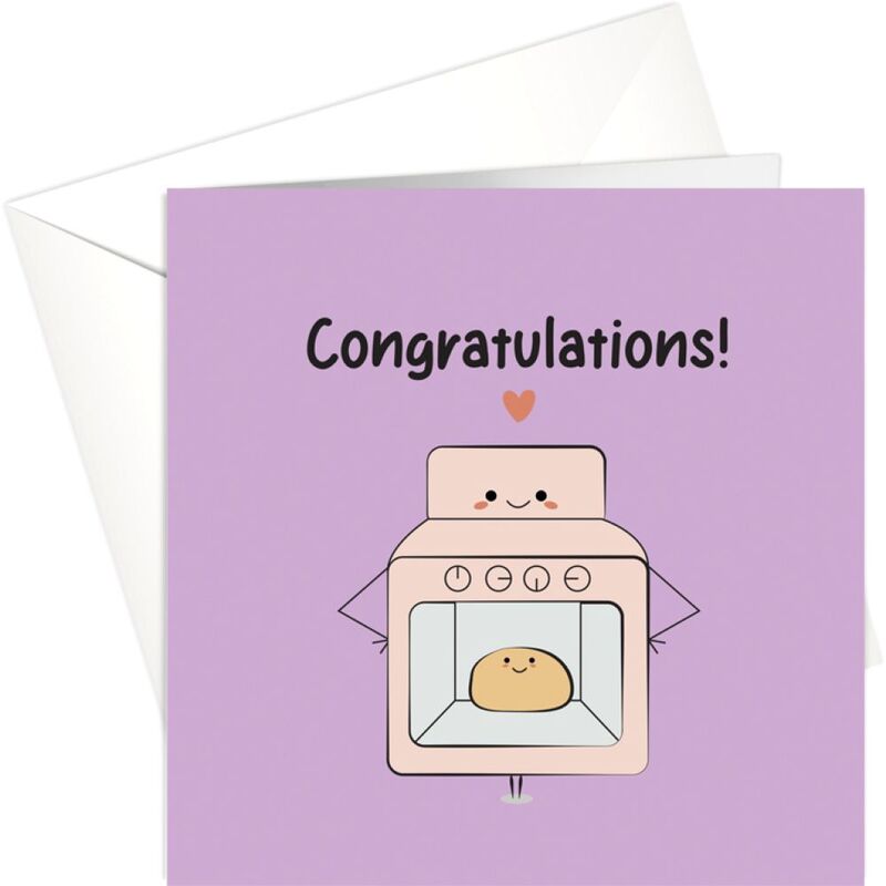 Share The Love Congratulations Greeting Card (15 x 15 Cm)