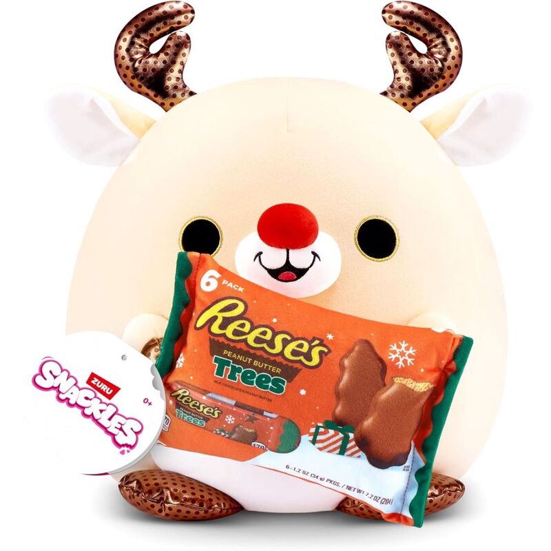 Zuru Snack Series 1 Christmas Reindeer & Reese'S Medium 14-Inch Plush Toy Zuru Snack Series 1 Christmas Reindeer & Reese'S Medium 14-Inch Plush Toy