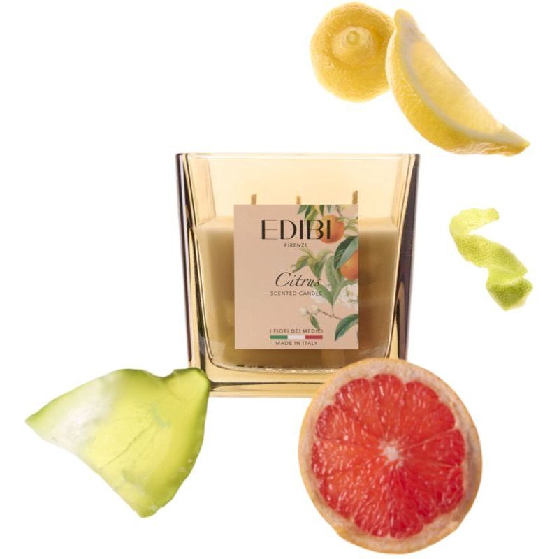 Edibi Firenze Citrus Square Candle 500g Edibi Firenze Citrus Square Candle 500g