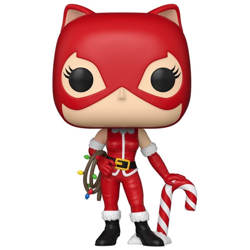 Funko Pop! Heroes Holiday 24 Catwoman with Candy Cane Vinyl Figure