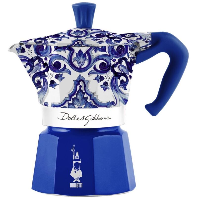 Bialetti D&G Moka Espresso Maker - Blue (Makes 3 Cups)