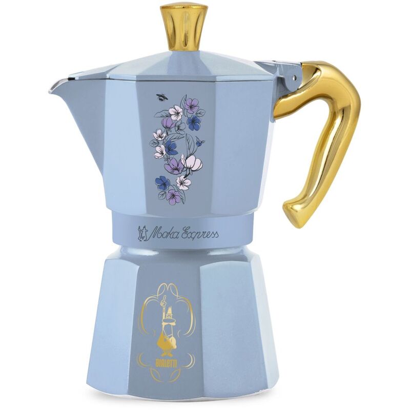 Bialetti Bridgerton Moka Espresso Maker - Blue (Makes 6 Cups)