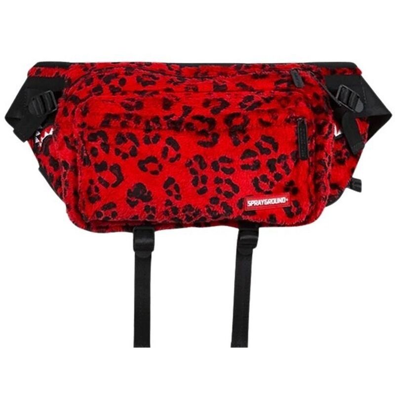 Sprayground Red Leopard Crossbody Transporter Bag