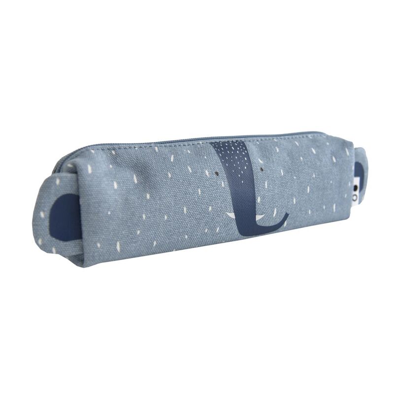 Trixie Mr Elephant Long Pencil Case Blue