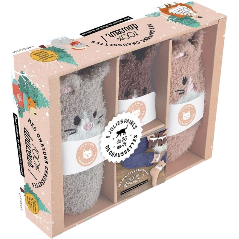 Coffret Mes Chatons- Chaussettes | Larousse Coffret Mes Chatons- Chaussettes | Larousse