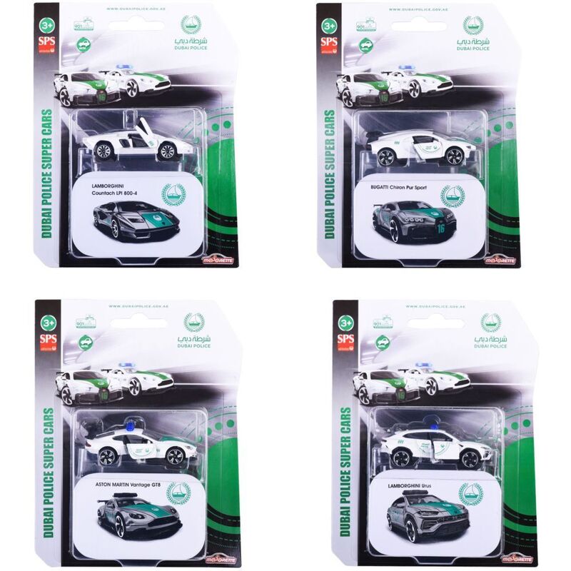 Majorette Dubai Police Delxue Series Single Pack (Assorted - Includes 1) Majorette Dubai Police Delxue Series Single Pack (Assorted - Includes 1)