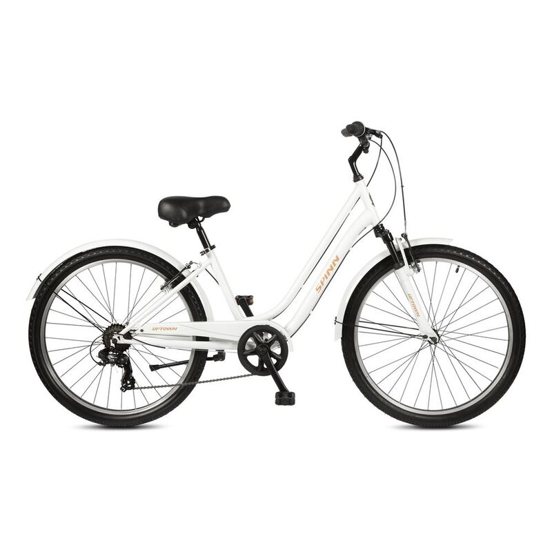 Spinn Uptown 7D Step Thru Bright White Women's Bike