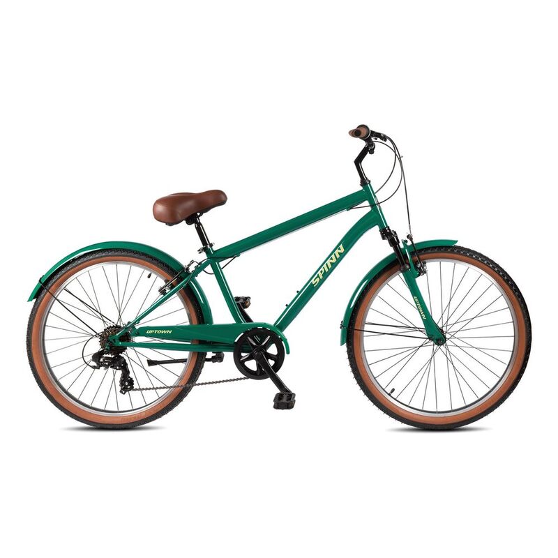 Spinn Uptown 7D Step Over Pine Green Men's Bike