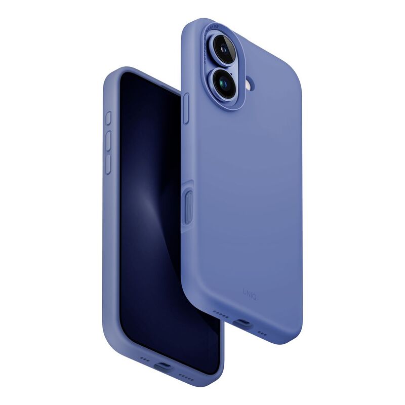 UNIQ Hybrid iPhone 16 (2024) Case 6.1 Magclick Charging Lino Hue - Pearl Blue (Pearl Blue)