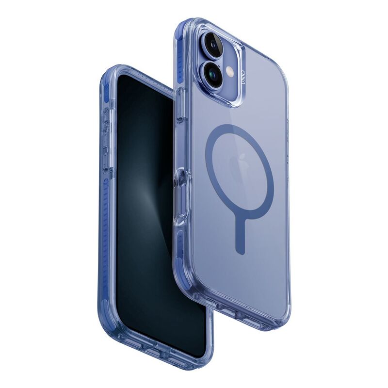 UNIQ Hybrid iPhone 16 Plus (2024) Case 6.7 Magclick Charging Combat - Pearl Blue (Pearl Blue)