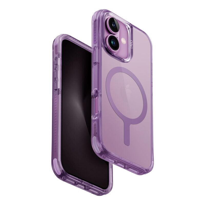 UNIQ Hybrid iPhone 16 Plus (2024) Case 6.7 Magclick Charging Combat - Grape Pink (Grape Pink)