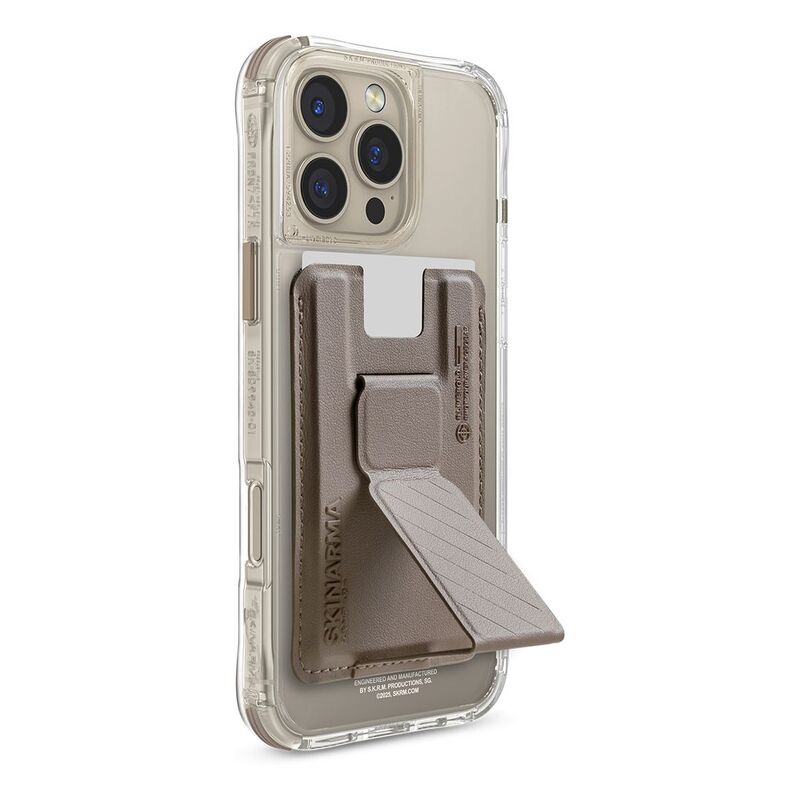 SkinArma iPhone 16 Pro 6.3 (2024) Case Saido Mag-Charge (Prime Edition) + Kado Magnetic Cardholder (Bundle Pack) Gold