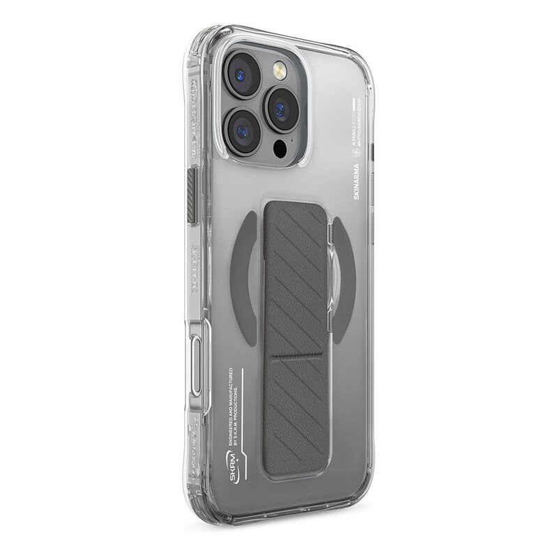 SkinArma iPhone 16 Pro Max 6.9 (2024) Case Axon (Mag-Charge + Grip-Stand) Titanium SkinArma iPhone 16 Pro Max 6.9 (2024) Case Axon (Mag-Charge + Grip-Stand) Titanium