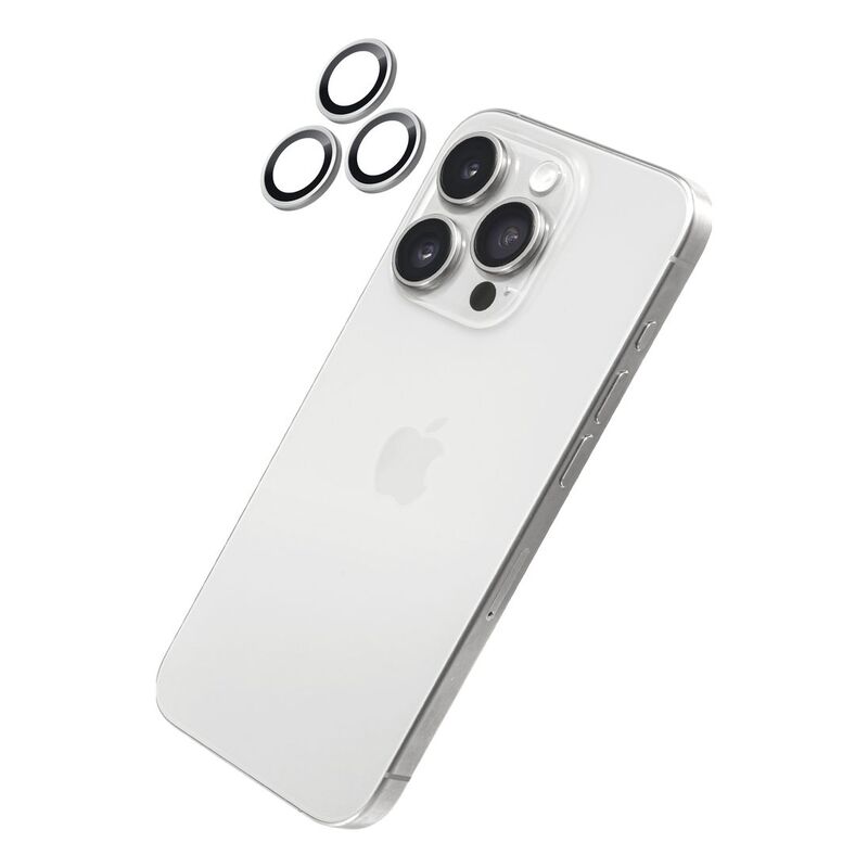 LAUT Prime Lens Protector For iPhone 16 Pro / 16 Pro Max - Silver LAUT Prime Lens Protector For iPhone 16 Pro / 16 Pro Max - Silver