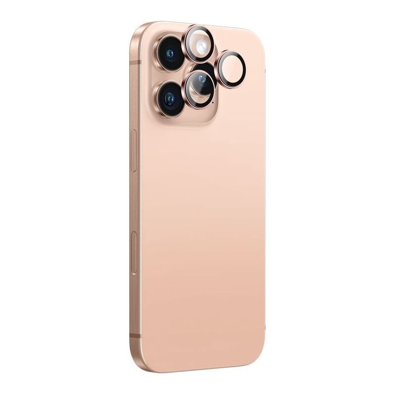 AmazingThing iPhone 16 Pro 6.3-Inch / 16 Pro Max 6.9-Inch AR 3 Lens Glass - Rose Gold