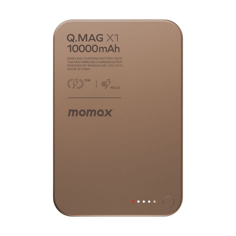 Momax Q.Mag X1 10000Mah 15W Magsafe Wireless Power - Rose Gold