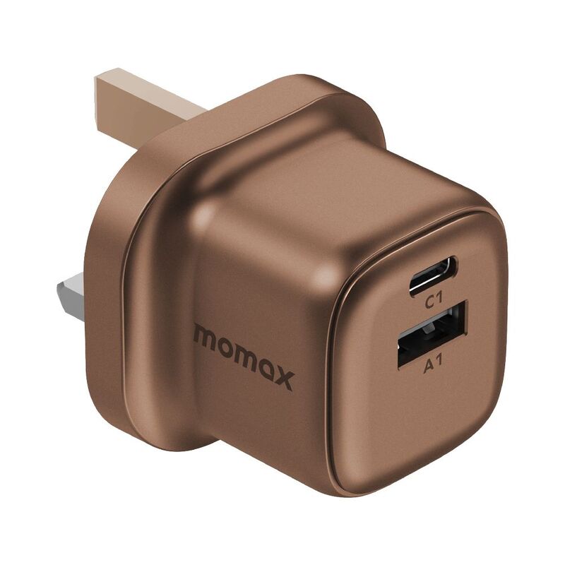 Momax 1-Charge Gan 30W 2 Port Charger - Rose Gold