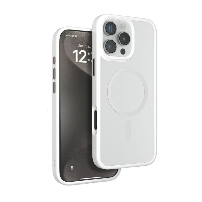 Levelo Magsafe Solo Case For iPhone 16 Pro - White Levelo Magsafe Solo Case For iPhone 16 Pro - White