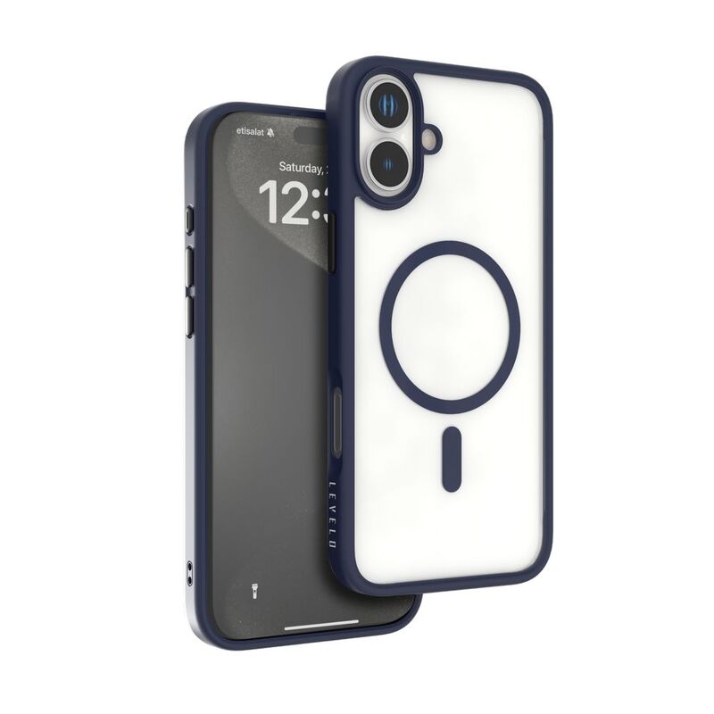 Levelo Magsafe Solo Case For iPhone 16 - Deep Blue Levelo Magsafe Solo Case For iPhone 16 - Deep Blue