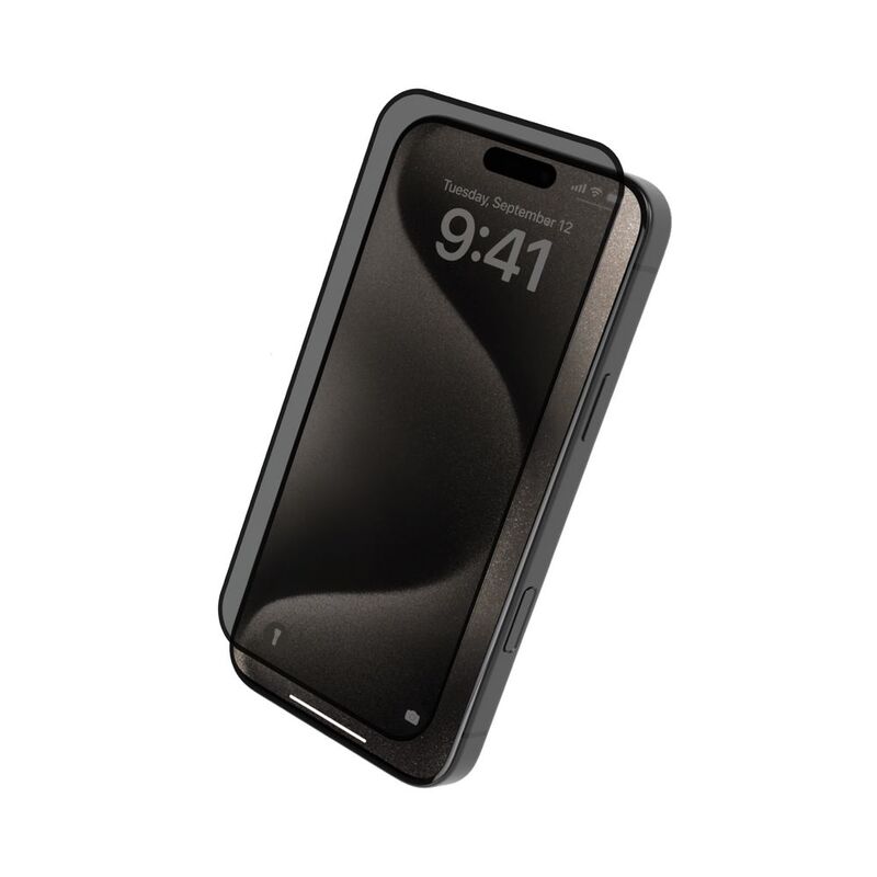 Levelo 2.5D Silk Print Silicone Edge Privacy Screen Protector For iPhone 16 Pro Max - Privacy Levelo 2.5D Silk Print Silicone Edge Privacy Screen Protector For iPhone 16 Pro Max - Privacy