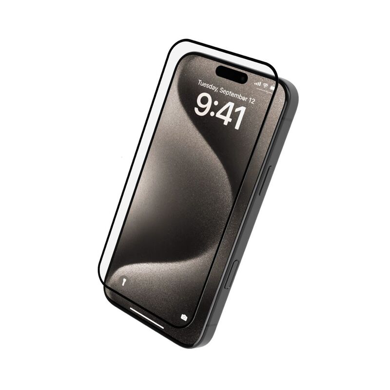 Levelo 2.5D Silk Print Silicone Edge HD Screen Protector For iPhone 16 - Clear Levelo 2.5D Silk Print Silicone Edge HD Screen Protector For iPhone 16 - Clear