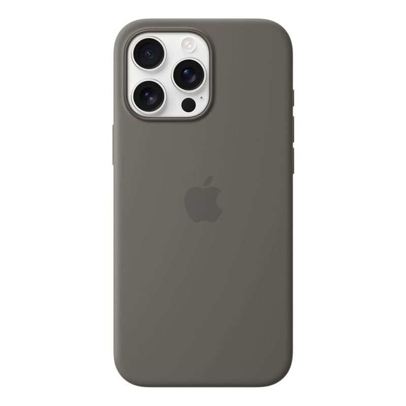 Apple iPhone 16 Pro Max Silicone Case with MagSafe - Stone Gray