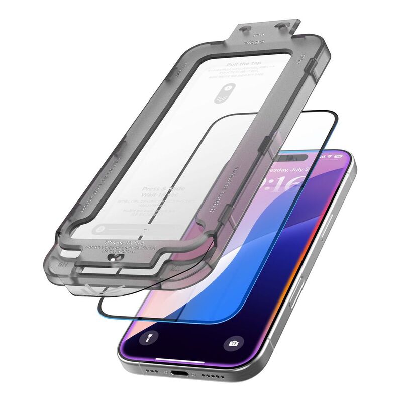 Elago Tempered Glass Screen Protector Compatible for iPhone 16 Pro (With Easy Installation Tray)