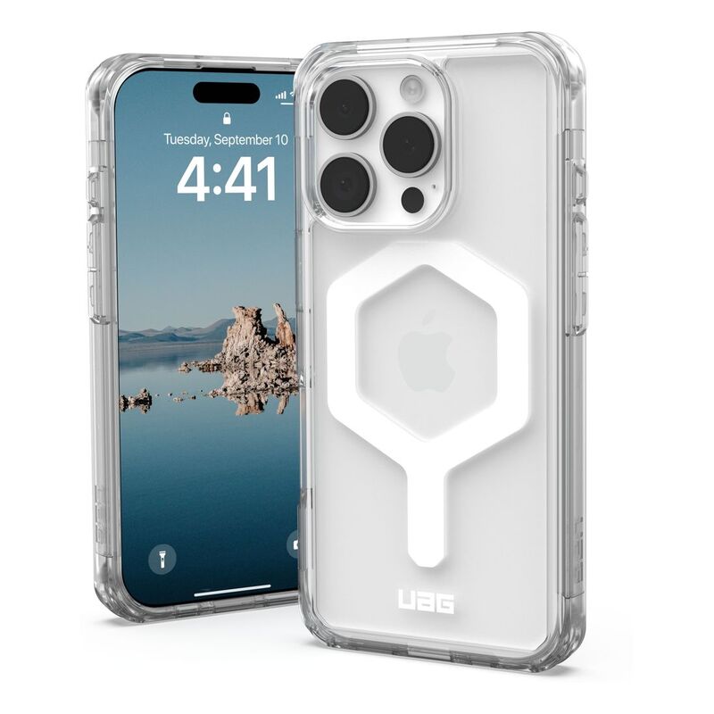 UAG Plyo MagSafe Case for iPhone 16 Pro - Ice/Silver