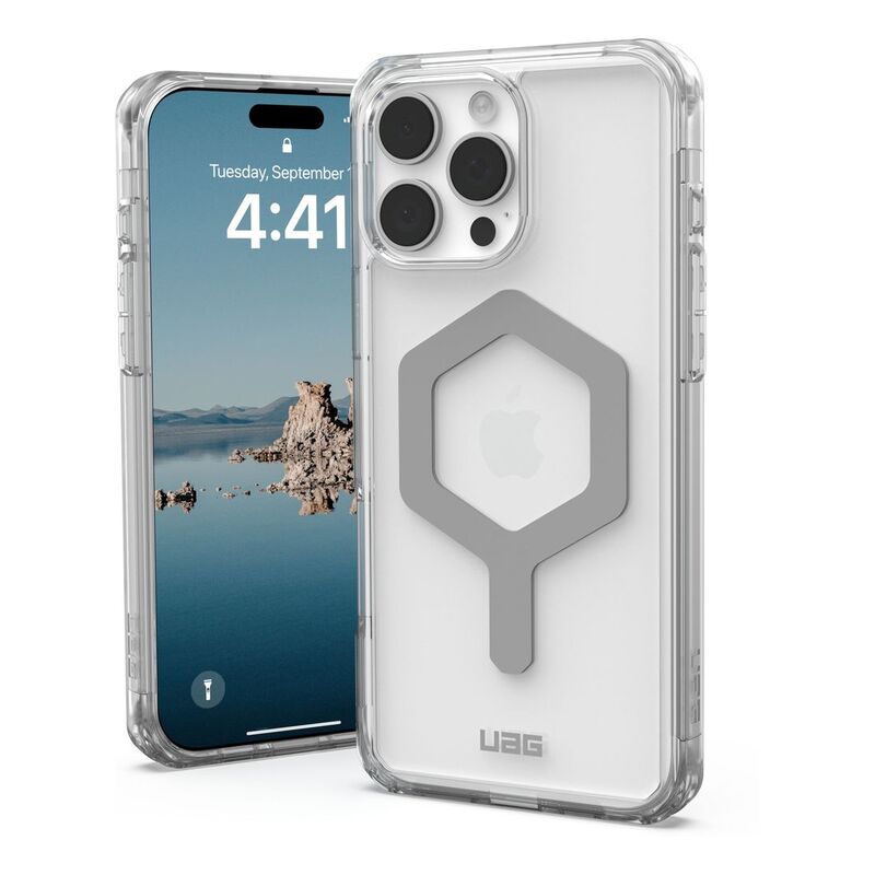 UAG Plyo MagSafe Case for iPhone 16 Pro Max - Ice/Silver