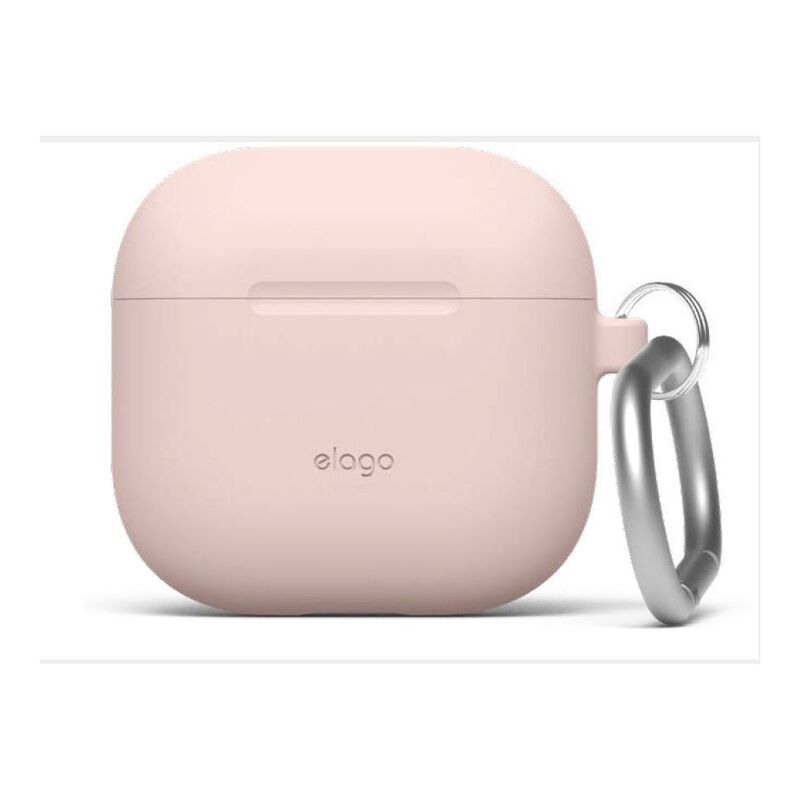 Elago AirPods 4 Silicone Hang case - Sand Pink