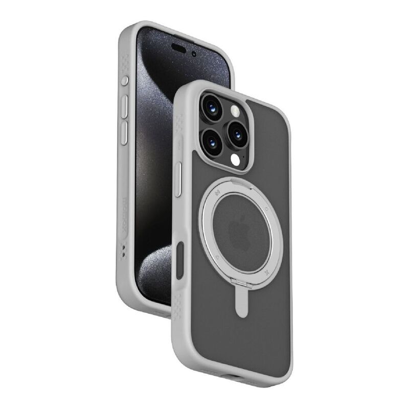 Momax Roller Magnetic Case For iPhone 16 Pro Max - Grey Momax Roller Magnetic Case For iPhone 16 Pro Max - Grey