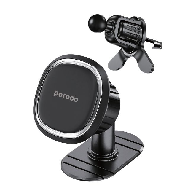 Porodo Universal Dual Mode Magsafe Phone Mount - Black Porodo Universal Dual Mode Magsafe Phone Mount - Black
