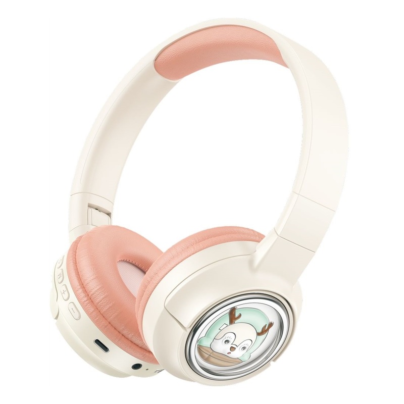 Porodo Soundtec Moose Wireless Kids Headphone - Pink Porodo Soundtec Moose Wireless Kids Headphone - Pink