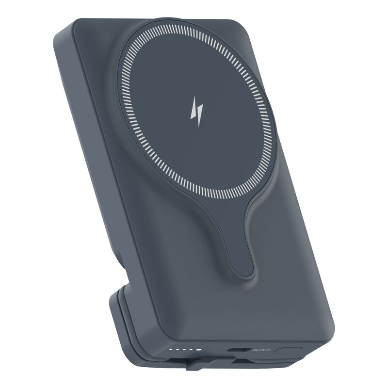 Powerology 5000mAh Power Bank Magsafe Charging Air-Vent Mount - Grey Powerology 5000mAh Power Bank Magsafe Charging Air-Vent Mount - Grey