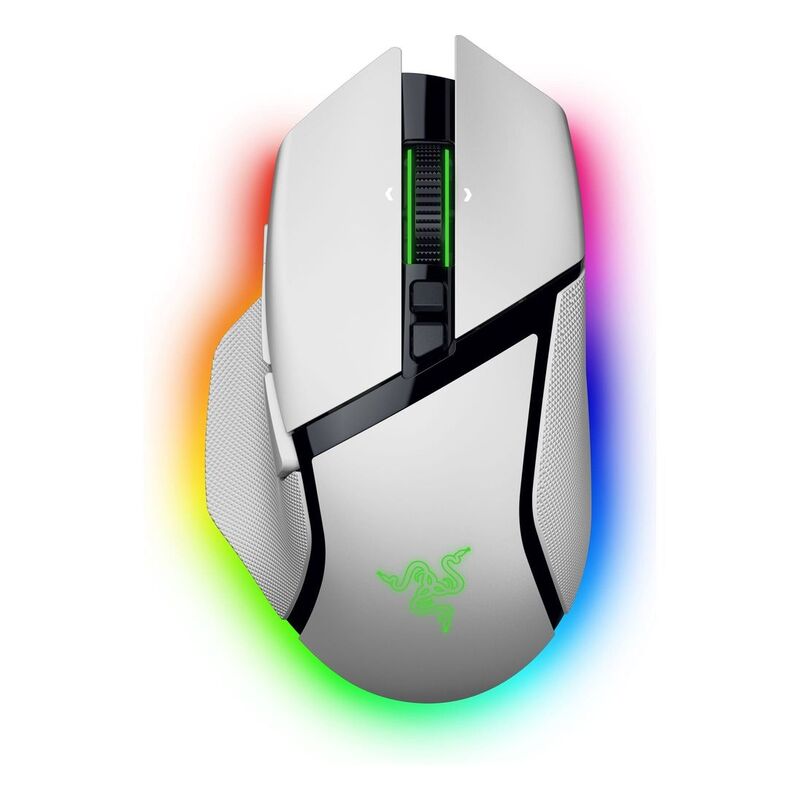 Razer Basilisk V3 Pro 35K Fully Customizable Wireless Ergonomic RGB Gaming Mouse - White