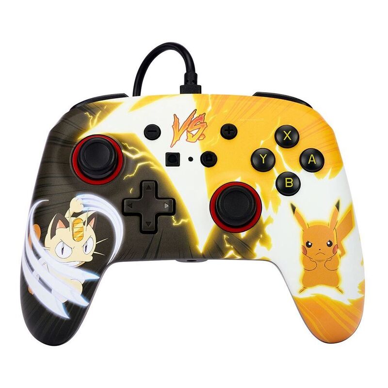PowerA Enhanced Wired Controller for Nintendo Switch - Pokemon: Pikachu vs Meowth PowerA Enhanced Wired Controller for Nintendo Switch - Pokemon: Pikachu vs Meowth