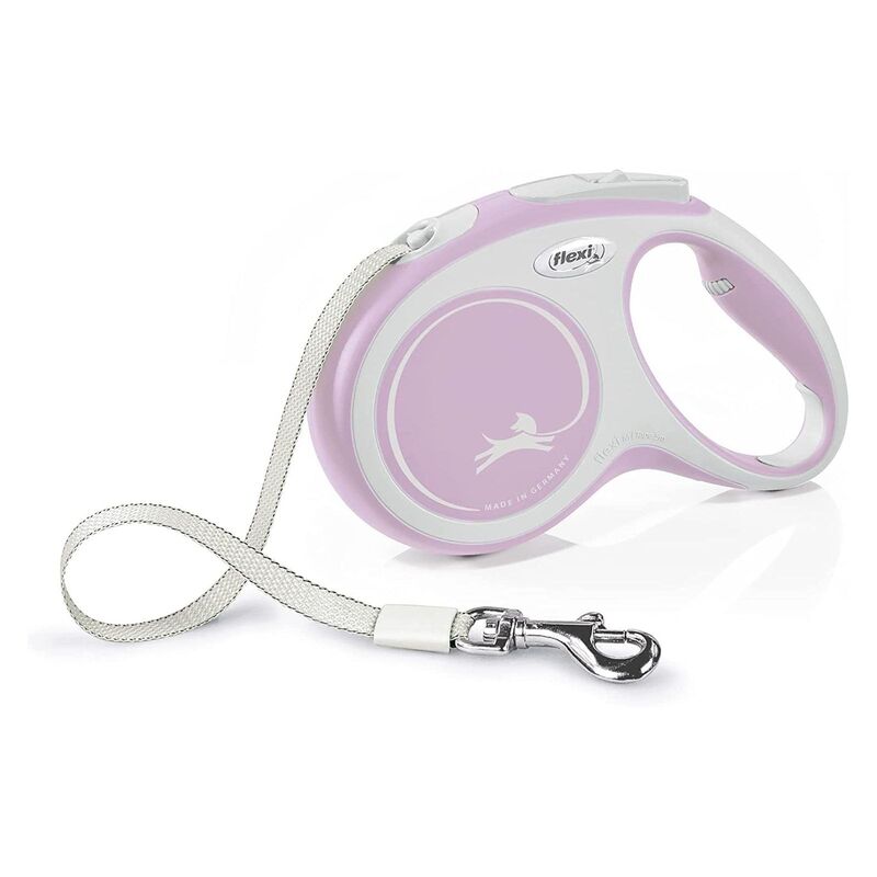 Flexi New Comfort M Tape Cat/Dog Leash 5M - Rose