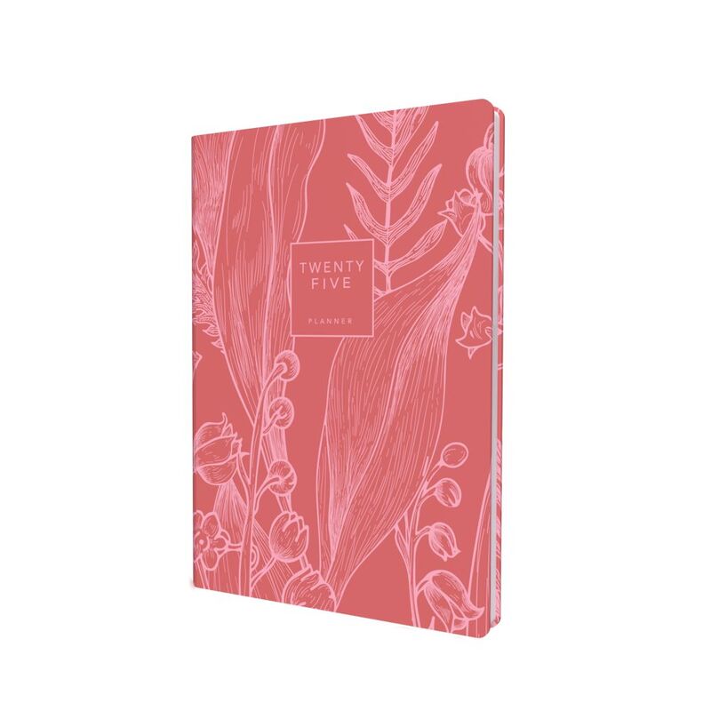 Collins Debden Tara 2025 A5 Diary Day To Page Journal (With Appointments) - Red