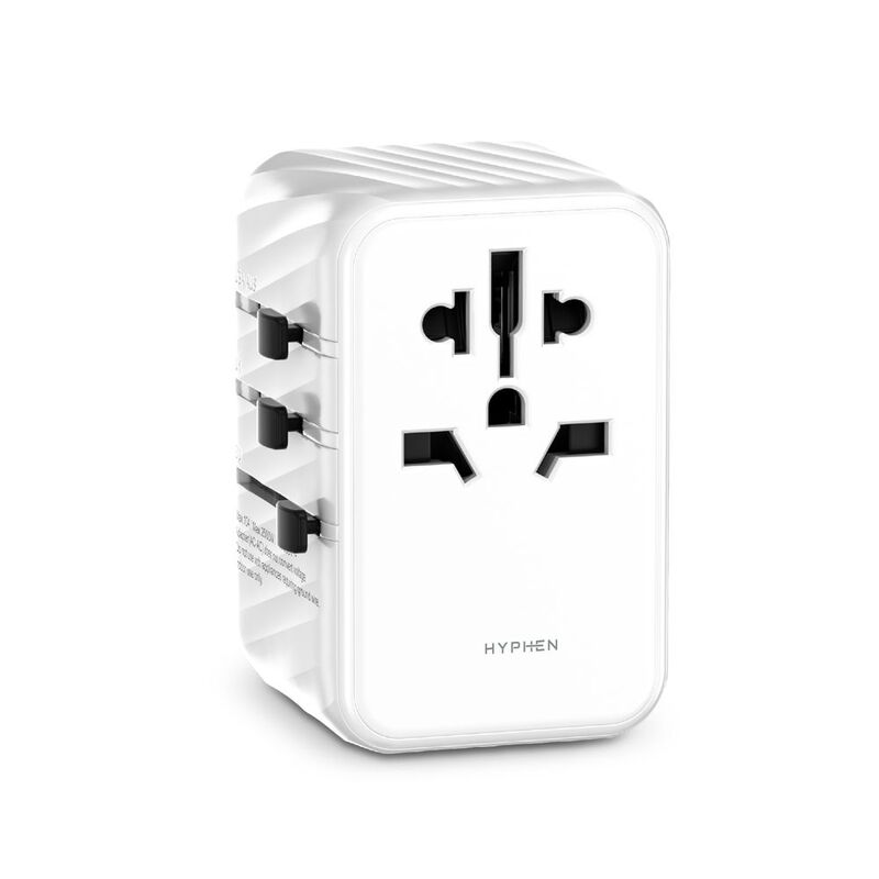 Hyphen Chargepoint GAN Universal Travel Adaptor 65W - White