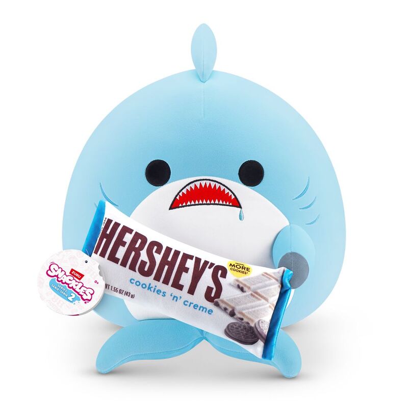 Snackles Series 2 Seth The Shark And Hershey (Cookies N Cream) 14-Inch Plush Toy