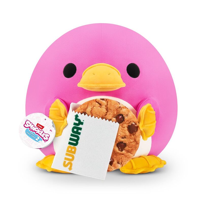 Snackles Series 2 Whitney The Platypus And Subway Cookie (Chocolate Chip) 14-Inch Plush Toy