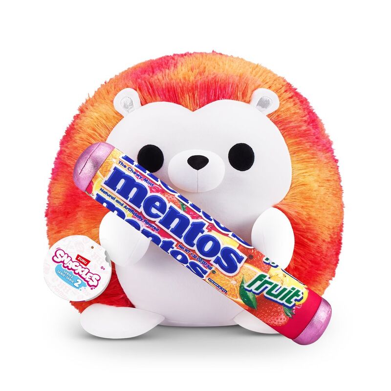 Snackles Series 2 Heidi The Hedgehog And Mentos (Fruit) 14-Inch Plush Toy