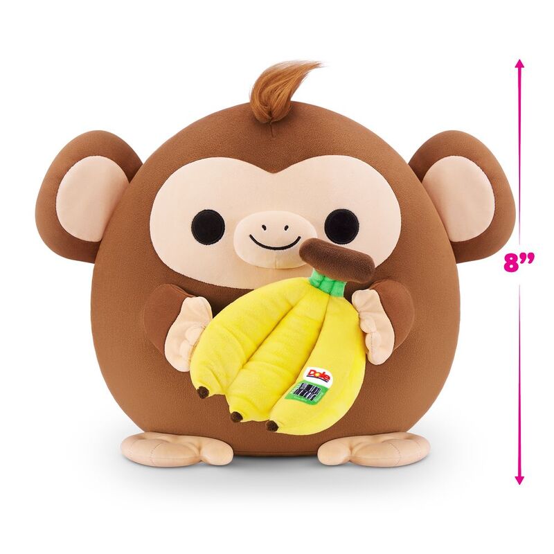 Snackles Series 2 Riko The Monkey And Dole (Banana) 8-Inch Plush Toy