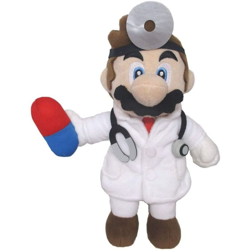 San-Ei Super Mario Doctor Mario 9-Inch Plush Toy