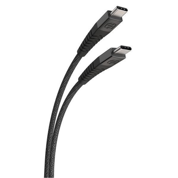 Scosche Strikeline HD Premium Heavy-Duty USB-C To USB-C Cable 1.2M - Black Scosche Strikeline HD Premium Heavy-Duty USB-C To USB-C Cable 1.2M - Black