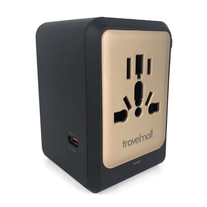 Travelmall Smallest 100W PD Gan 6X USB High Performance Laptop Travel Adaptor - Black Travelmall Smallest 100W PD Gan 6X USB High Performance Laptop Travel Adaptor - Black