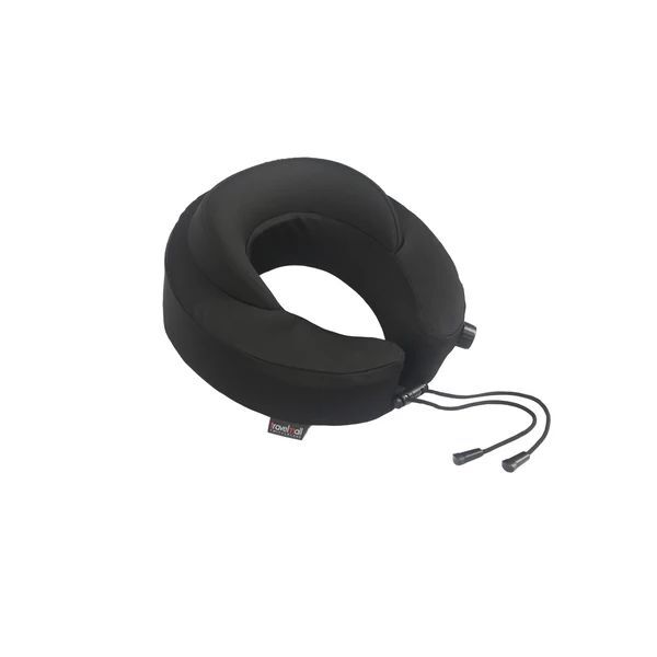 Travelmall 2-In-1 Self Inflating Inflatable Premium Memory Foam Pillow - Black