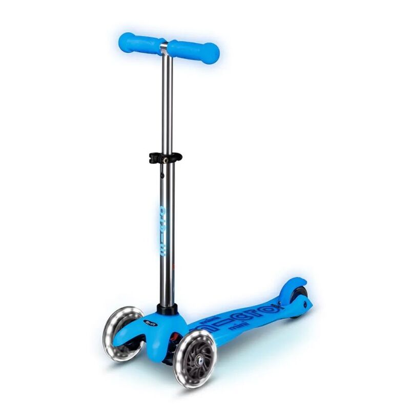 Micro Mini Deluxe Glow LED Arctic Blue Scooter Micro Mini Deluxe Glow LED Arctic Blue Scooter