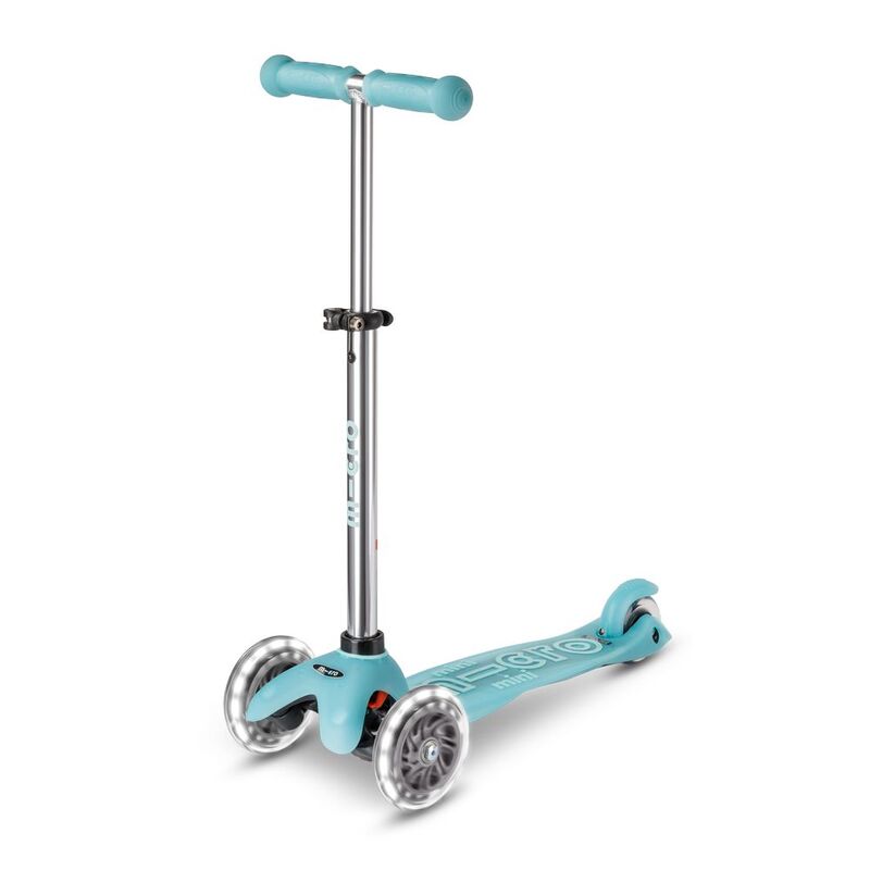 Micro Mini Deluxe Glow LED Glacier Aqua Scooter